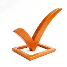 Orange Check Mark Stock Illustrations