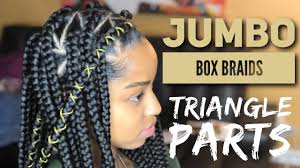 If you've been looking for a new way to update your braided locks, the triangle braids may be the solution! Jumbo Triangle Box Braids Youtube