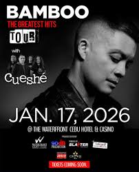 Bamboo set to ignite Sinulog 2026 Weekend with “The Greatest Hits” Tour in  Cebu