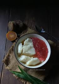 250 ml santan 1/2 sendok teh garam 1 lembar daun pandan. Bubur Sumsum Dan Sagu Mutiara Dapurmanis