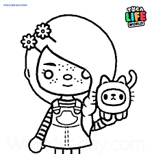 Toca life is a series of mobile apps for children. Toca Boca Coloring Pages Coloring Home