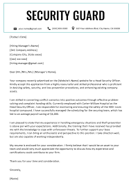 Security Guard Cover Letter Resume Genius For Olden Day Letter Template 10 Professional Te Cover Letter For Resume Cover Letter Template Cover Letter Sample