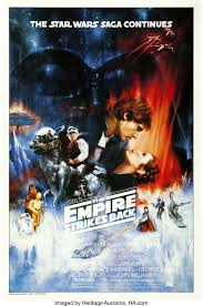 He detaches the falcon from the star destroyer just as the imperial vessel releases its garbage, allowing the rebel ship to invisibly. Draft Poster For The Empire Strikes Back Sells For 26 400