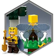 How to build a minecraft house. Lego 21165 Minecraft The Bee Farm Village Toy For Boys And Girls Age 8 Building Set With Beekeeper And Sheep Figures Amazon Co Uk Toys Games
