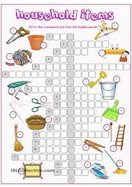 Next we will look for a few extra hints for this clue and below is the correct answer Household Items Crossword Puzzle Crossword Household Items English Teaching Materials