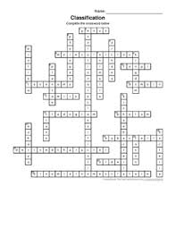 Click the answer to find similar crossword clues. Classification Crossword Puzzle Answer Key By Rachel Elliott Tpt