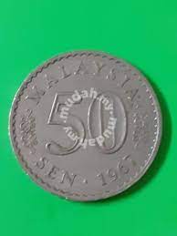 Harga yang di paparkan di dalam entri ini adalah untuk duit syiling pada kondisi very fine sahaja. Eeq 50sen 1967 Duit Syiling 50 Sen Coin Se Hobby Collectibles For Sale In Melaka Tengah Melaka Mudah My