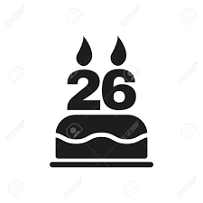 Your mind is wide open and you are tolerant and compassionate toward all ways of life. The Birthday Cake With Candles In The Form Of Number 26 Icon Birthday Symbol Flat Vector Illustration Royalty Free Cliparts Vectors And Stock Illustration Image 42394965