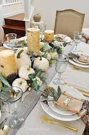 A Simple Beautiful Way To Decorate Your Dining Table For Fall 2 Ladies A Chair Fall Dining Table Thanksgiving Table Decorations Decor