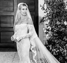 By alyssa morin oct 01, 2019 3:59 pm tags All The Details Of Hailey Bieber S Custom Virgil Abloh Wedding Dress Harper S Bazaar Arabia