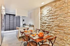 Like our wood accent wall ideas for small dining rooms, brick or stone are also a great option for a dining room accent wall. Dining Room Kitchen Modern Style Facing Wall Stone Wall Brickwall Modern Decor Open Kitchen Pikist
