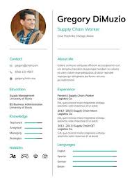 Free Supply Chain Worker Photo Resume Cv Template In Photoshop Psd F Creativebooster