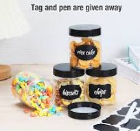 Amazon.com: Jars with Lids, 48pcs 8 oz Plastic Containers with Lids Pen  Labels Leak Proof BPA Free Airtight Refillable Clear Small Containers  Storage ...