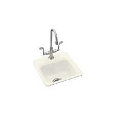 Kohler kitchen sinks come in a variety of styles, designs and materials. Kohler K 6579 1 96 Single Basin Cast Iron Bar Build Com