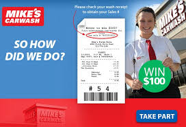 You'll get an arm sticker for your car that uses radio frequency identification rfid to tell us. Mike S Carwash Customer Satisfaction Survey Win 100 Cash Sweepstakesbible