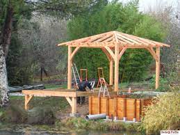 Kiosque Terrasse Bois Pergola Gazebo Outdoor