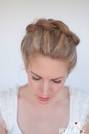 Braided updo, hairstyles for long hair. New Braid Tutorial The High Braided Crown Hairstyle Hair Romance