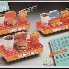Value Meals In Styrofoam Containers Mcdonalds Vintage Menu Food Ads