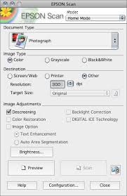 Epson event manager software for scanning. Scanner Setting Window For Mac Version Of Epson Scan In Home Mode Scanning Photos Photo Organization Grayscale