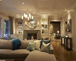Transitional Living Room Flat Moldings In Coffered Ceiling Transitional Living Rooms Transitional Decor Living Room Transitional Home Decor
