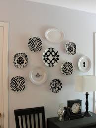 Apartment Picturesque Black And White Hanging Wall Plates Ideas And Lovey White Desk Lamp Shade On Charmi Plates On Wall Beautiful Wall Decor Plate Wall Decor