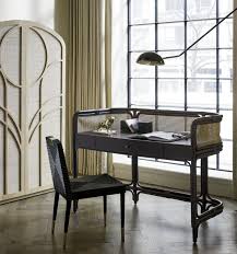 cb2 october catalog 2018 suri cane desk furniture modern dining chairs interior