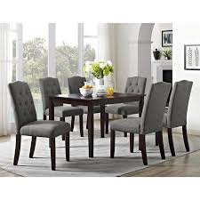 Better Homes And Gardens Parsons Upholstered Tufted Dining Chair Taupe Walmart Com In 2021 Dining Room Table Set Modern Wood Kitchen Tables Dining Table Chairs