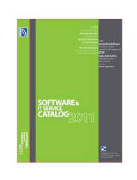 Software Amp It Service Catalog 2011 Basis