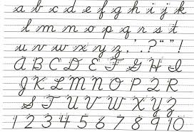 Common Worksheets Alphabetical Letters In Cursive Cursive