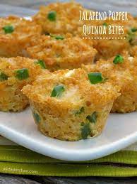 Jalapeno Popper Quinoa Bites Weekdaysupper Choosedreams Alida S Kitchen Quinoa Bites Food Cooking Recipes