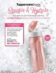 A wide variety of slimming patch malaysia options are available to you Tupperware Brands Limited Edition Rose Gold Slim Eco Bottle Promotion Loopme Malaysia