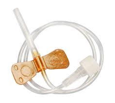 Butterfly Needle 25g 300mm Tubing Orange Ported Medical Products