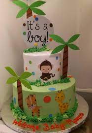 Jungle Safari Baby Shower Cake Safari Baby Shower Cake Baby Shower Cakes Baby Boy Birthday Cake