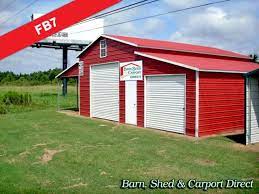 Large Metal Farm Storage Building 44 X 21 X 8 12 Fb7 Barn Shed Carpot Direct Metal Carports Storage Sh Farm Storage Buildings Farm Storage Shed