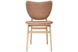 Measuring 34 h x 17.5 w x 21.5 d overall, each dining chair has an 18.5 seat height and a 250 lbs. Elephant Dining Chair Natural Frame Leather Norr11