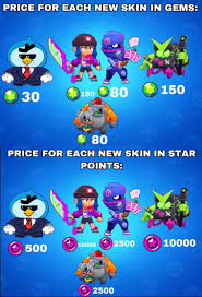 You can spend it on the skins for your characters. That I Think The Price Of The New Skins Would Be If They Re Differed By Gems And Star Points In My Opinion Brawlstars