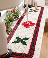 Free Christmas Crochet Patterns The Lavender Chair Crochet Table Runner Pattern Christmas Crochet Patterns Christmas Crochet Patterns Free