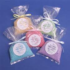 Baby Shower Favors Bath Salt Bags 1 99 Trendy Baby Shower Ideas Baby Shower Cake Sayings Baby Shower Favors