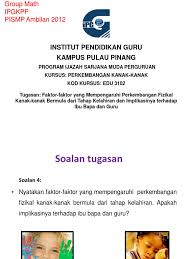 Salah satu perkembangan yang sangat penting untuk selalu dipantau oleh orangtua. 3 Faktor Faktor Yang Mempengaruhi Perkembangan Fizikal