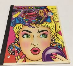 Lisa Frank vintage I love to shop wireless paper notebook designer  collection
