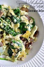 Egg White Scramble Clean Eating Breakfast Healthy Clean Eating Eating Eggs
