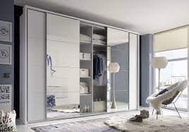 Schwebeturenschrank Syncro Schiebetur Kleiderschrank Schrank 3 15m Weiss Spiegel