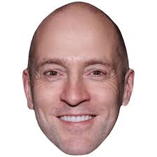 Derren Brown (Smile) Big Head. Larger than life mask.