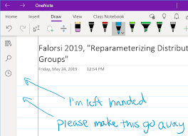 Open in the upper left corner the 3rd icon with a crank 5. Hide New Sidebar I M Left Handed And The Sidebar Keeps Opening While I Write Surface Pro 6 Onenote