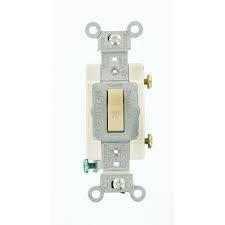 Leviton 20 Amp Commercial Grade Single Pole Toggle Switch Ivory In 2020 Leviton Toggle Switch Three Way Switch