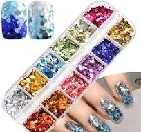 Amazon.com: Mermaid Glitter Nail Art Sequins, 12 Colors ...