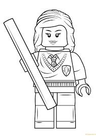 You can also do the magic exploration by only coloring your favorite harry potter character. Lego Harry Potter Hermione Granger Coloring Pages Lego Coloring Pages Coloring Pages For Kids And Adults