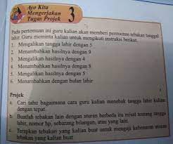 Buku paket matematika kelas 8 semester 2 halaman 45 guru ilmu sosial. Ayo Kita Mengerjakan Tugas Projek 3 Kelas 7 Semester 1 Hal 239tapi Tolong Memakai Bilangan Asli Brainly Co Id
