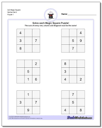 The beginner puzzles listed below use only addition and subtraction, and. 3x3 Magic Square Puzzle Solver Novocom Top
