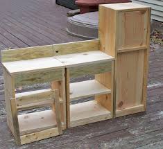 Here's a good, inexpensive option. Simple Play Kitchen Sink And Stove Ana White